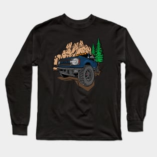 Ford Bronco Design - Dark Blue Long Sleeve T-Shirt